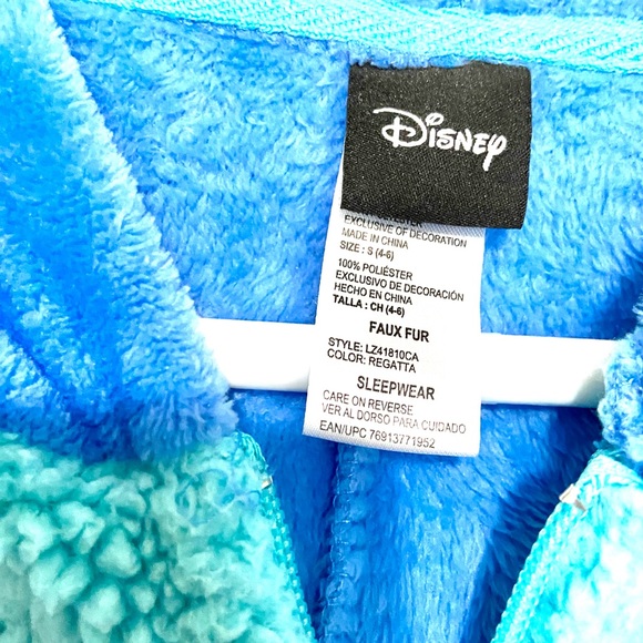 Disney’s STITCH Halloween Hooded Union Suit Costume Full Front Zip Sz Sm 4-6 - Picture 8 of 8